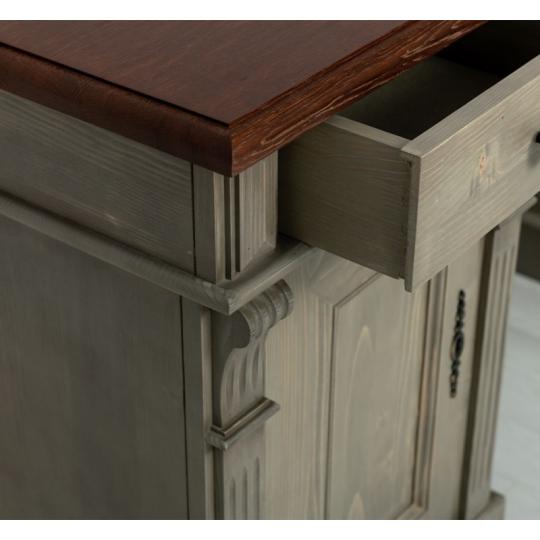 klasicky stredomorsky pisaci stol masivne drevo vidiecky pracovna stol oliva vidiecky vintage detsky stol dubovy strecha pomocny stolik chalupa provence provansalsky oliva zeleny.jpg